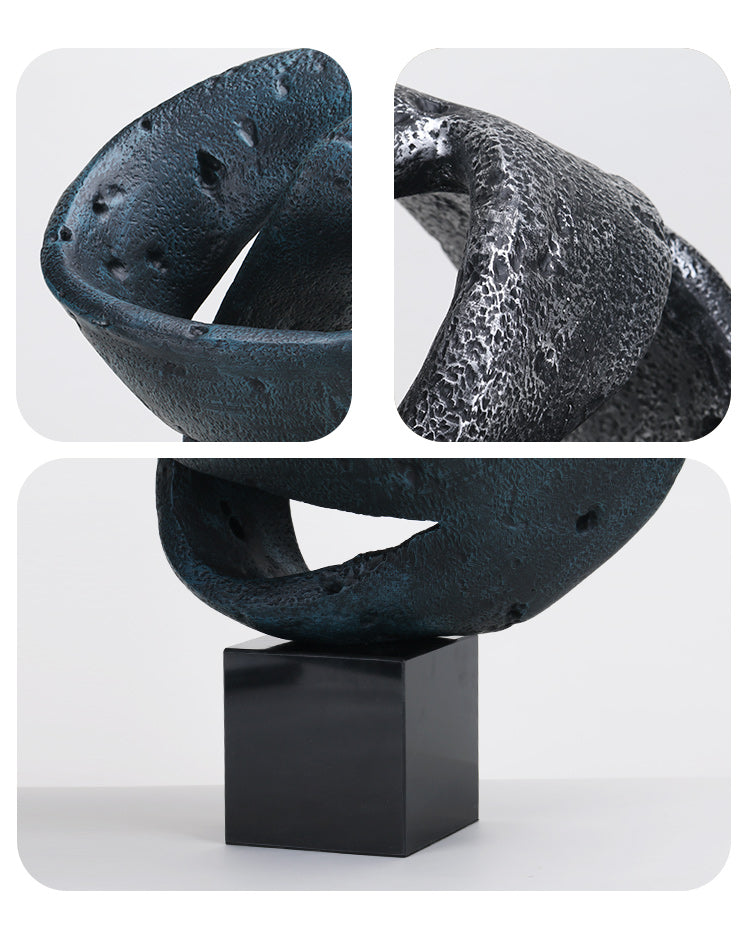 Contemporary Abstract Sculpture - Luxury GlassMarble Home Decor & Artistic Piece
