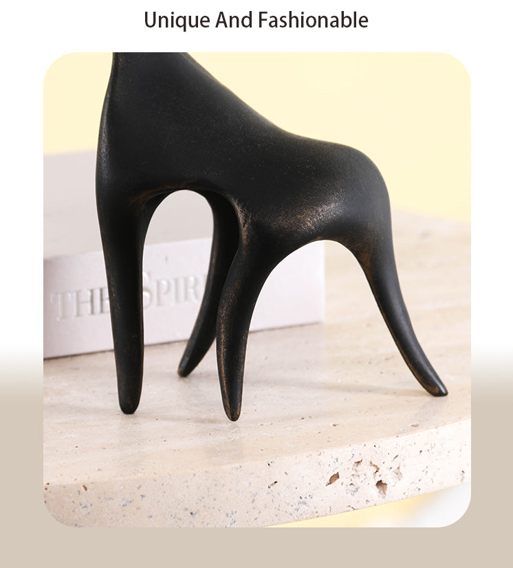 鹿雕像家居装饰雕塑 - Luxury Premium Alloy Home Decor & Artistic Piece