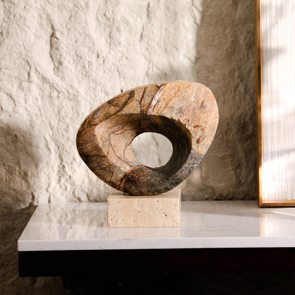 Geometric Marble Sculpture