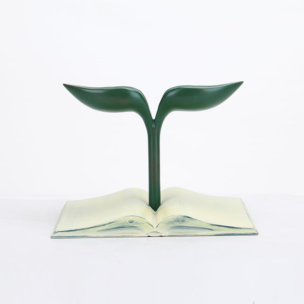 Flower on Book Sculpture
