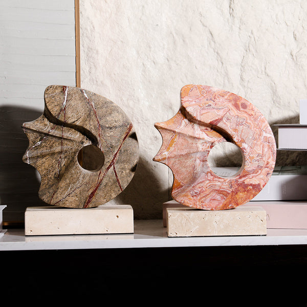 Geometric Marble Sculpture
