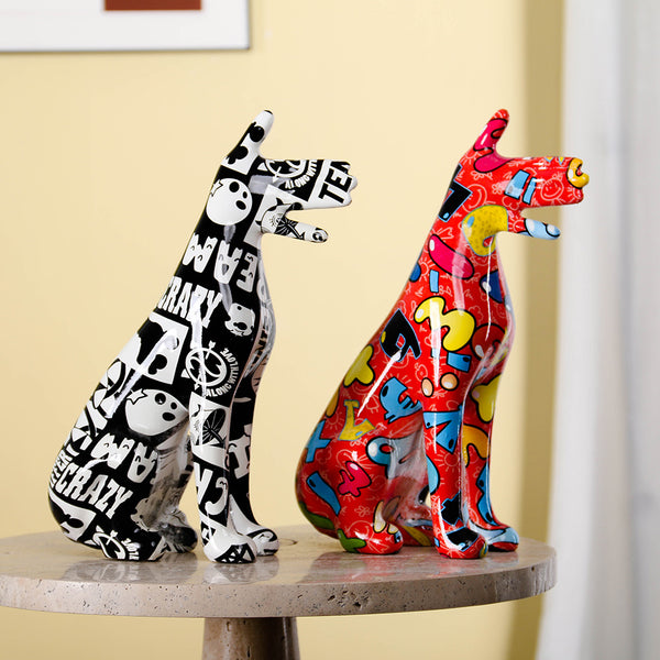 Abstract  Dog Sculpture