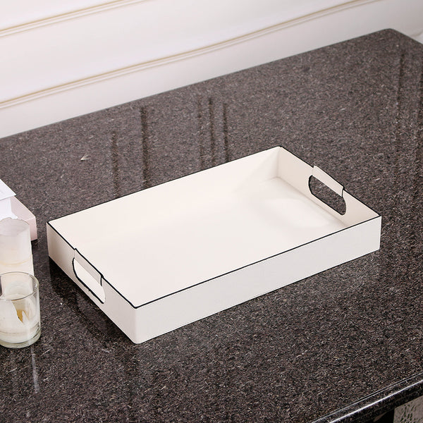Square Leather Tray