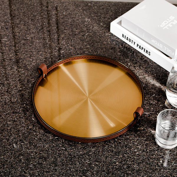 with  Round Steel Tray
