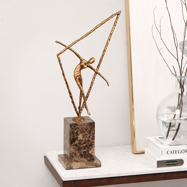 Alloy Marble Dancer Decoration Sculpture Home Decor Accessory Home Decor Hotel Interior Design Project