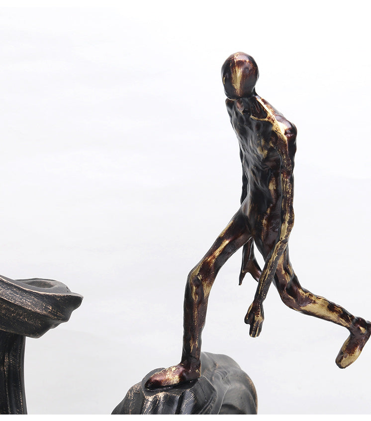 Climbing Human Figure - Luxury Alloy & Marble & Resin Home Decor & Artistic P... - 8