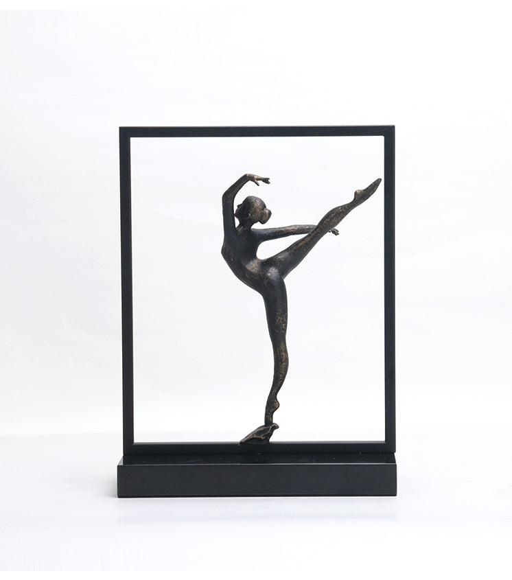 Luxury Alloy & Iron & Marble Decorative Sculpture - Designer Artisan Edition - 8
