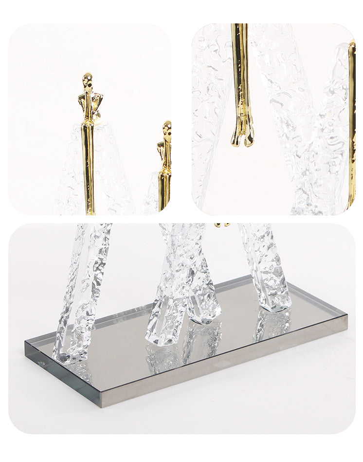 Contemporary Abstract Sculpture - Luxury Premium Alloy Home Decor & Artistic ... - 7