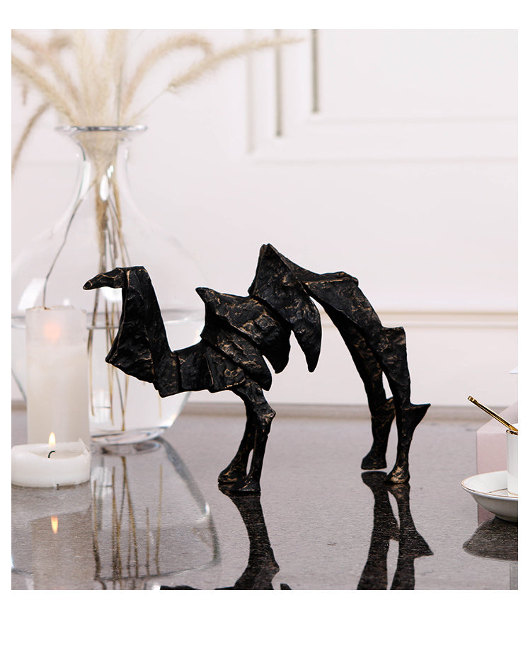 骆驼雕塑 - Luxury Premium Alloy Home Decor & Artistic Piece - 10