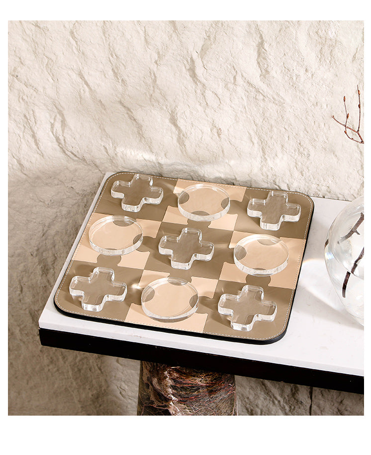 Luxury Pu Leather & Acrylic Decorative Sculpture - Designer Artisan Edition - 9