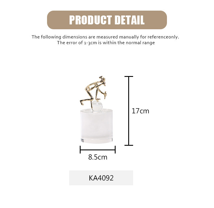 金色杂技演员家居装饰雕塑 - Luxury Premium Alloy & Home Decor & Artistic Piece - 8