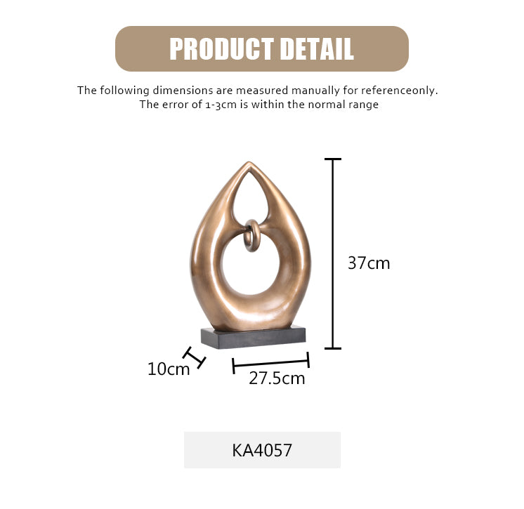 Luxury Resin & Marble Decorative Sculpture - Designer Artisan Edition - 8