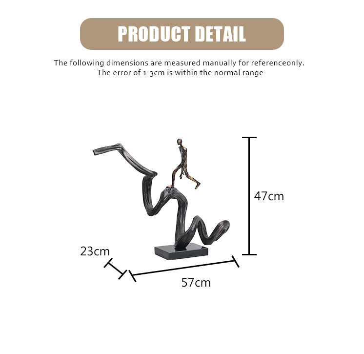 Climbing Human Figure - Luxury Alloy & Marble & Resin Home Decor & Artistic P... - 9