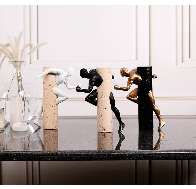 Premium Runing Man - Handcrafted Modern Decor