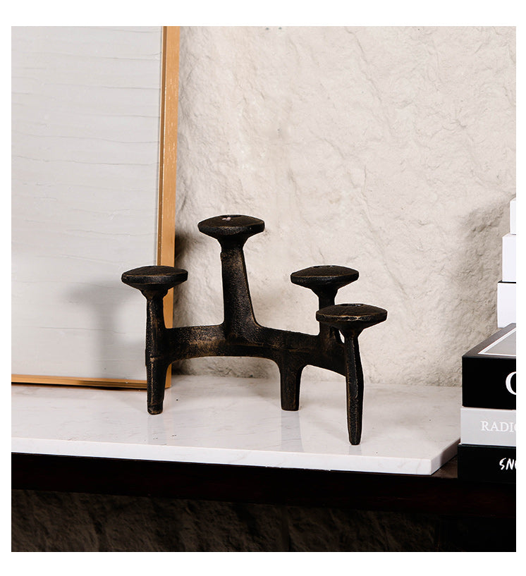 钢烛台 - Luxury Premium Alloy Home Decor & Artistic Piece