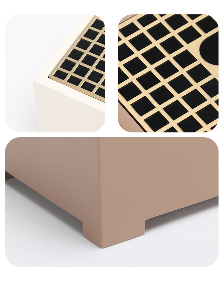 矩形纸巾盒 - Luxury mdf + S/S Home Decor & Artistic Piece