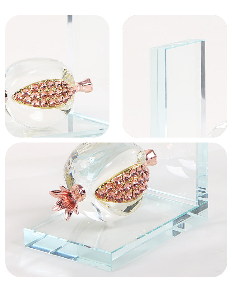 水晶书挡 - Luxury Premium Alloy Home Decor & Artistic Piece