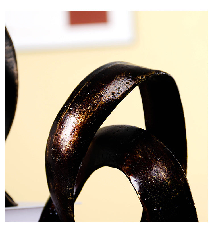 联锁雕塑 - Luxury Premium Alloy Home Decor & Artistic Piece