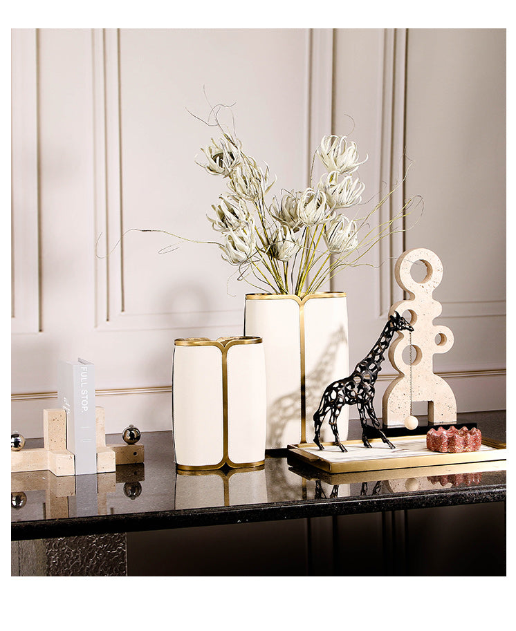 金属长颈鹿雕塑 - Luxury Premium Alloy & Home Decor & Artistic Piece