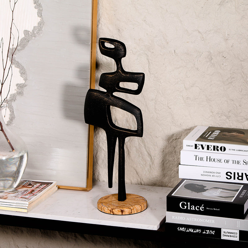 Contemporary Abstract Sculpture - Luxury Alloy & Marble Home Decor & Artistic... - 9