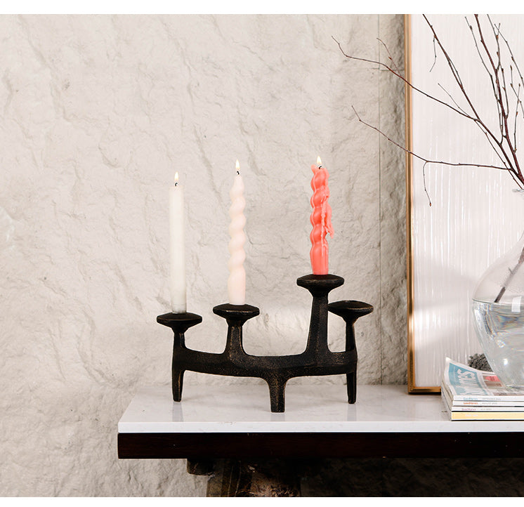 钢烛台 - Luxury Premium Alloy Home Decor & Artistic Piece - 9