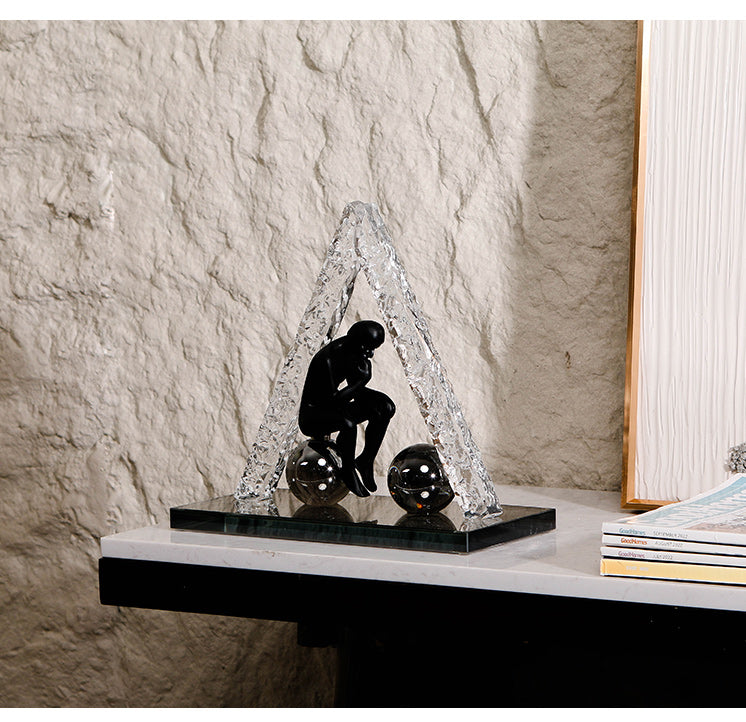 Luxury Crystal & Resin Decorative Sculpture - Designer Artisan Edition - 9