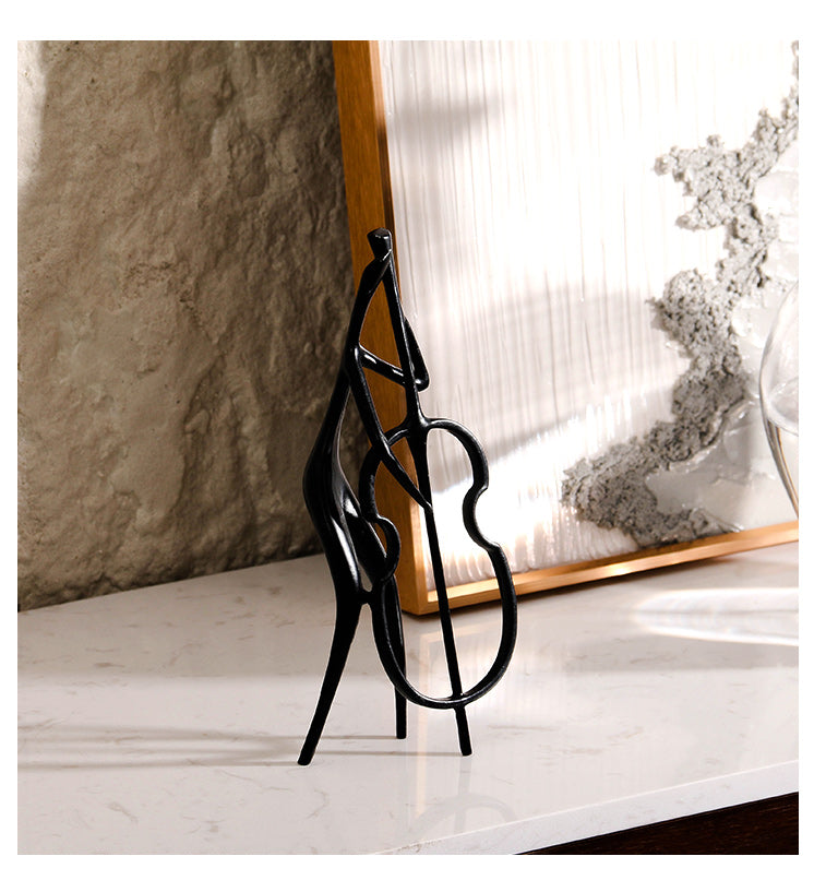 音乐家雕像 - Luxury Premium Alloy Home Decor & Artistic Piece