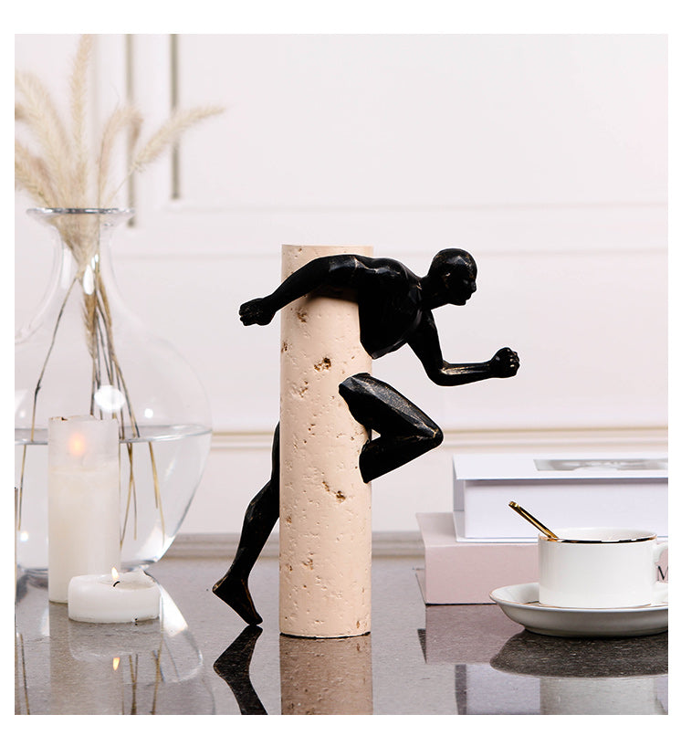 Premium Runing Man - Handcrafted Modern Decor