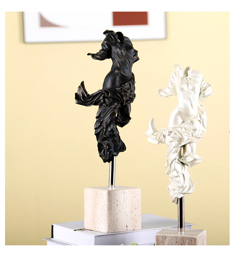 Elegant Dancing Figure - Luxury Alloy & Marble & S/s Home Decor & Artistic Piece - 12