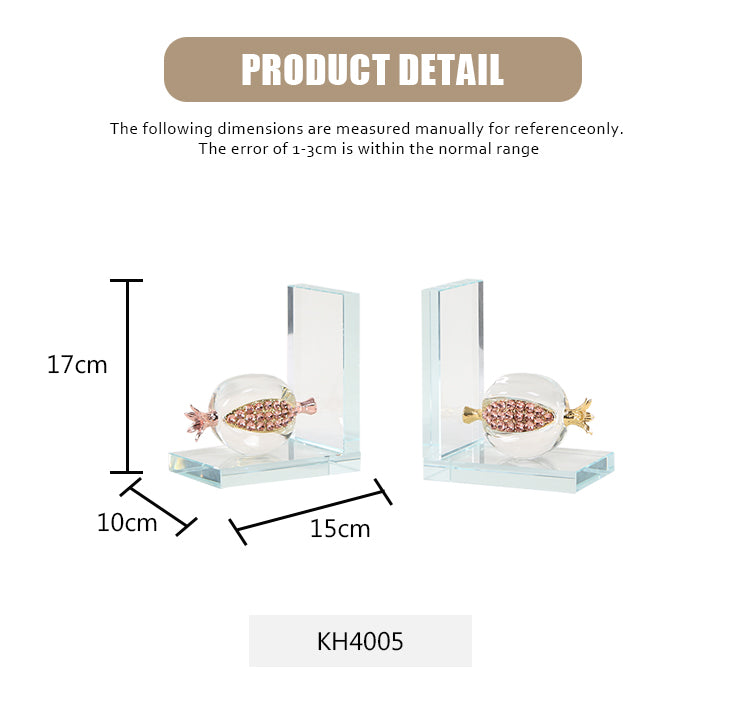 水晶书挡 - Luxury Premium Alloy Home Decor & Artistic Piece