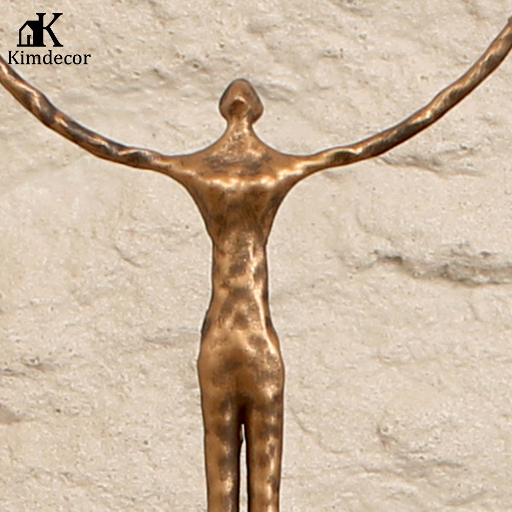 桌面雕塑 - Luxury Alloy & Marble Home Decor & Artistic Piece