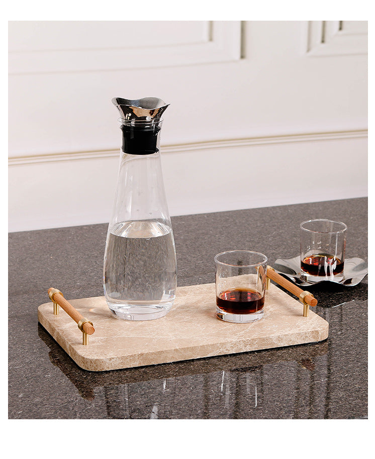 纸盘 - Luxury Marble & & Alloy Home Decor & Artistic Piece