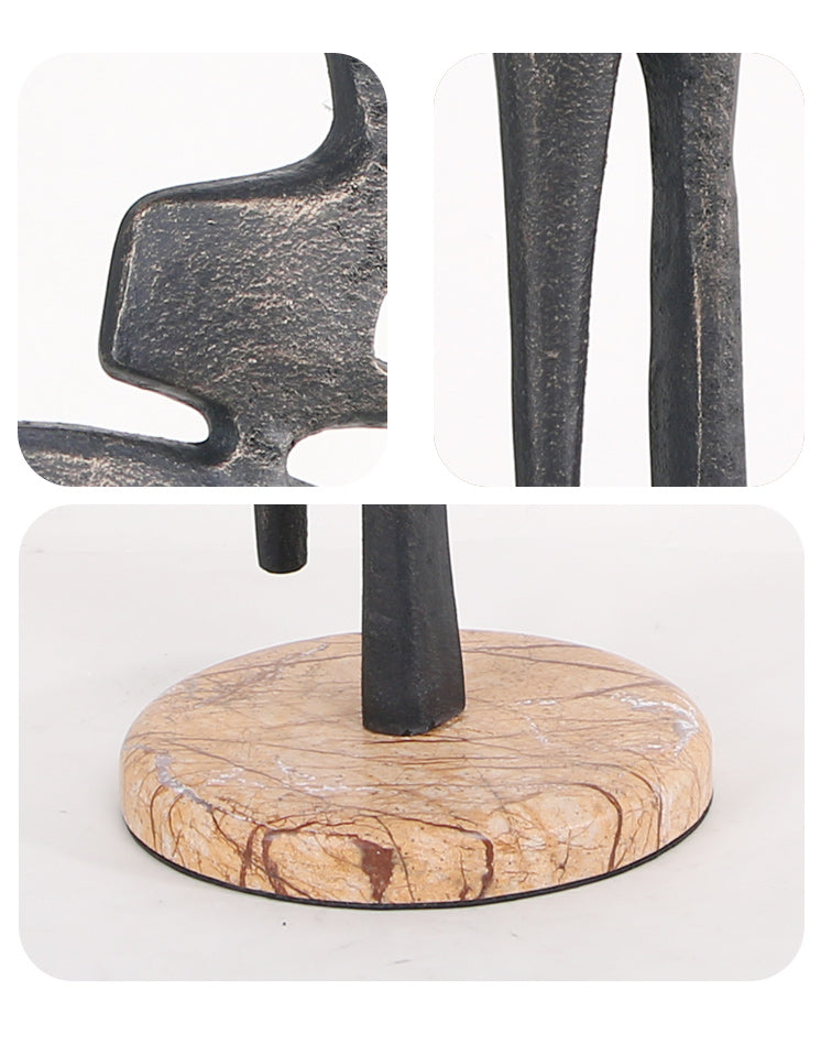Contemporary Abstract Sculpture - Luxury Alloy & Marble Home Decor & Artistic... - 11
