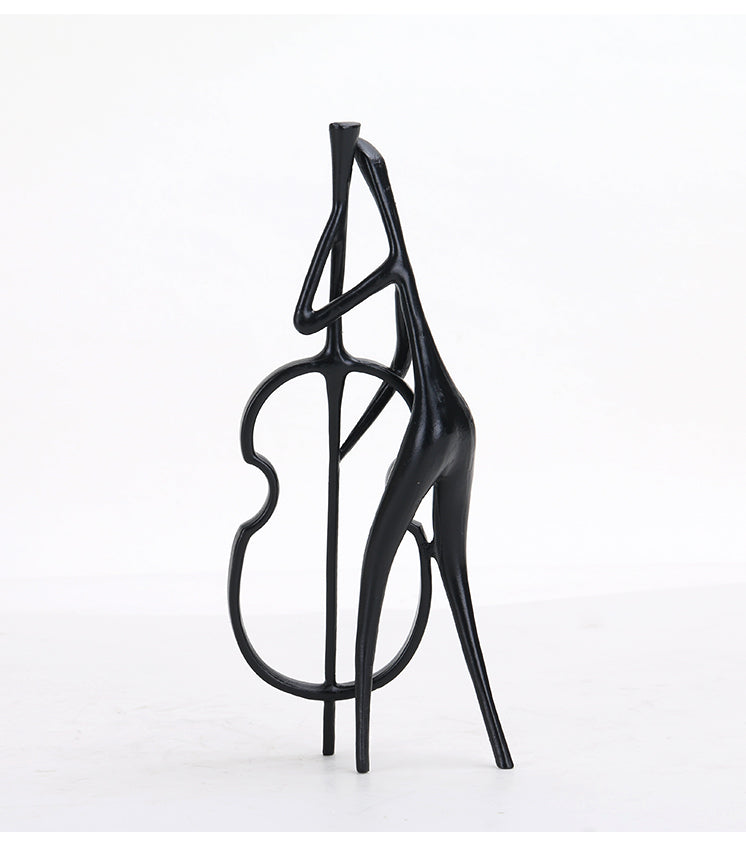 音乐家雕像 - Luxury Premium Alloy Home Decor & Artistic Piece - 11