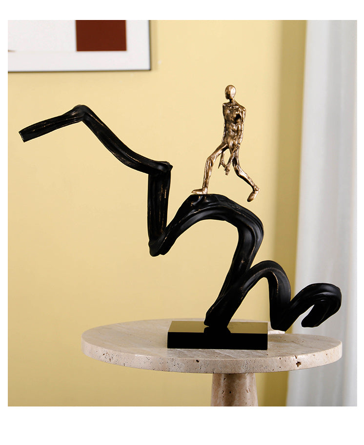 Climbing Human Figure - Luxury Alloy & Marble & Resin Home Decor & Artistic P... - 7