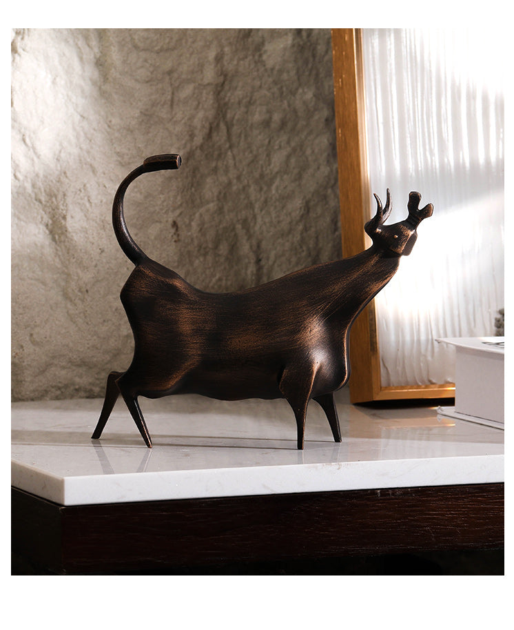 犀牛雕塑 - Luxury Premium Alloy Home Decor & Artistic Piece