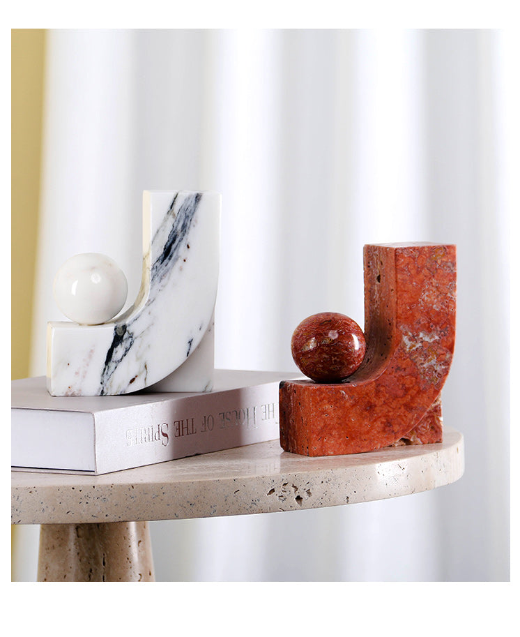 Luxury Marble/Stone Decorative Sculpture - Designer Artisan Edition - 9