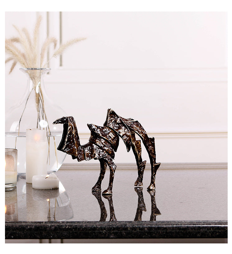 骆驼雕塑 - Luxury Premium Alloy Home Decor & Artistic Piece - 9