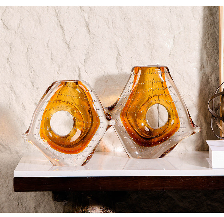 玻璃花瓶 - Luxury Premium Glass Home Decor & Artistic Piece - 9