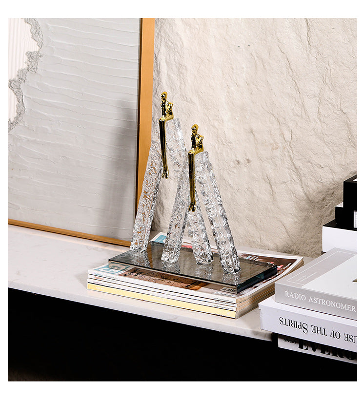 Contemporary Abstract Sculpture - Luxury Premium Alloy Home Decor & Artistic ...