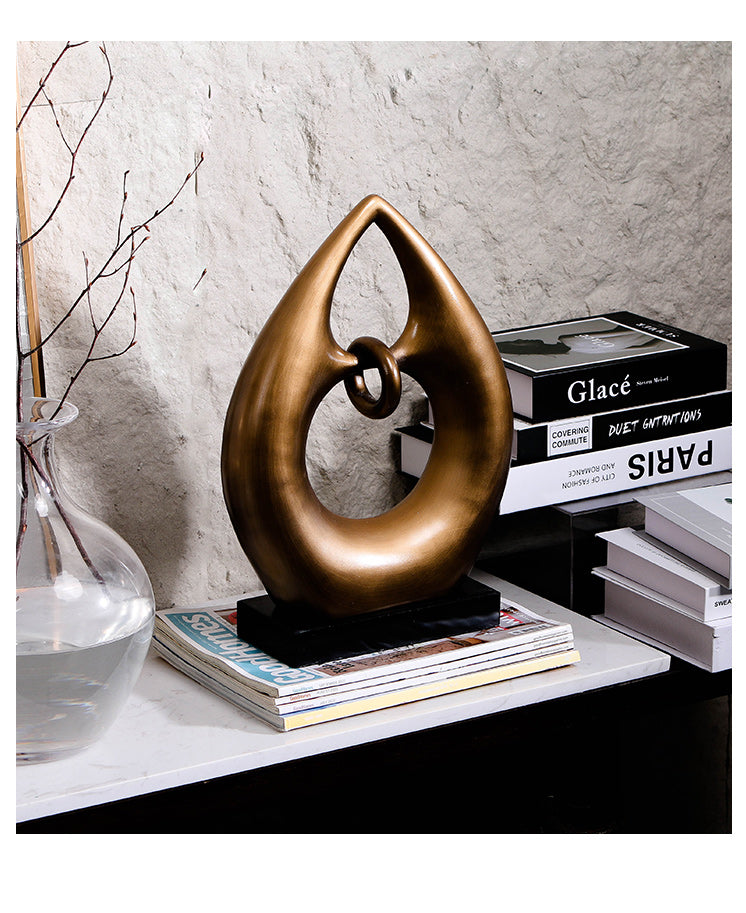 Luxury Resin & Marble Decorative Sculpture - Designer Artisan Edition - 7