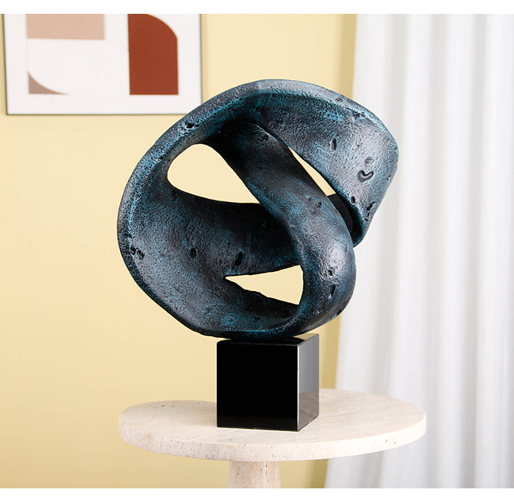 Contemporary Abstract Sculpture - Luxury GlassMarble Home Decor & Artistic Piece - 9