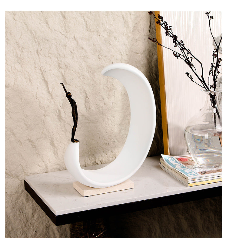 Contemporary Abstract Sculpture - Luxury Alloy & Resin & Marble Home Decor & ... - 7