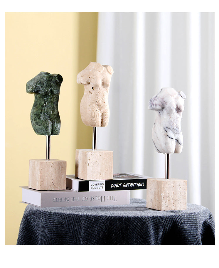 Modern Body Frame Stand - Luxury MarbleS/s Home Decor & Artistic Piece
