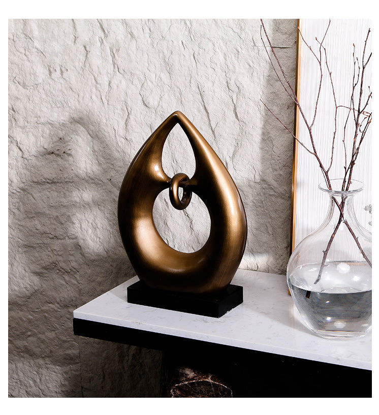 Luxury Resin & Marble Decorative Sculpture - Designer Artisan Edition - 9
