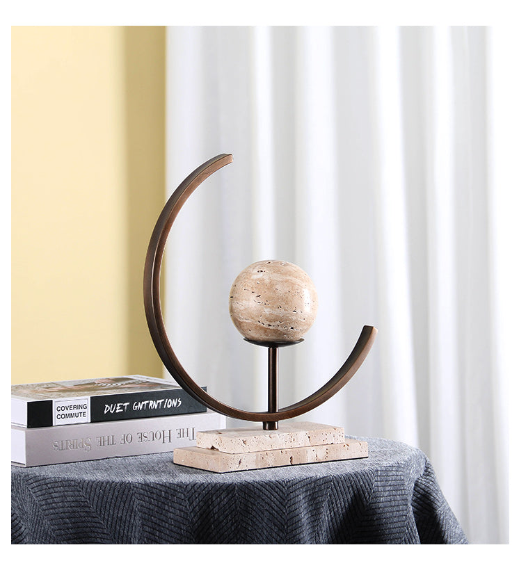 Contemporary Abstract Sculpture - Luxury Alloy & Marble Home Decor & Artistic... - 10