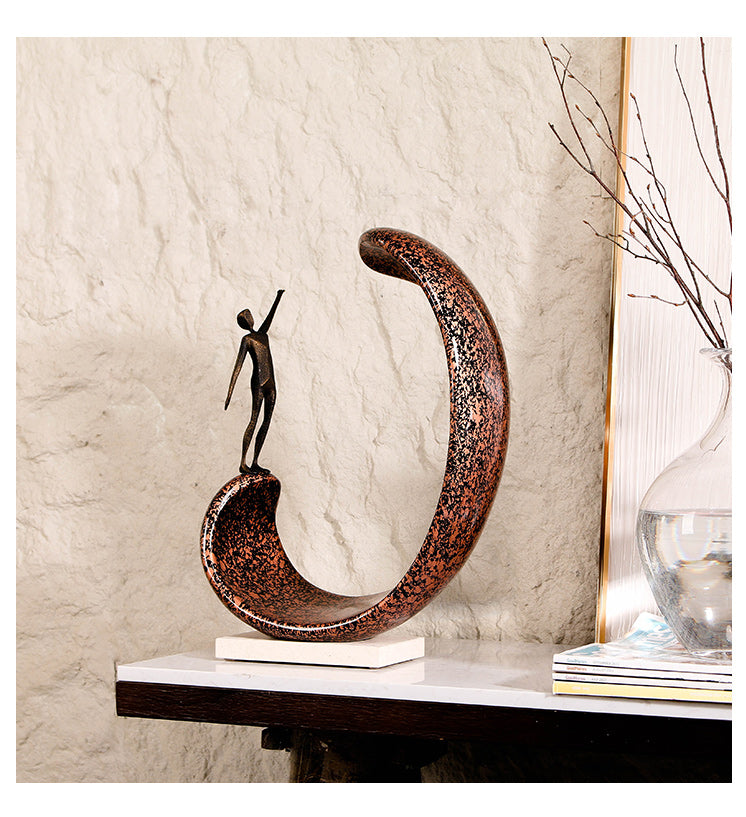 Contemporary Abstract Sculpture - Luxury Alloy & Resin & Marble Home Decor & ... - 10