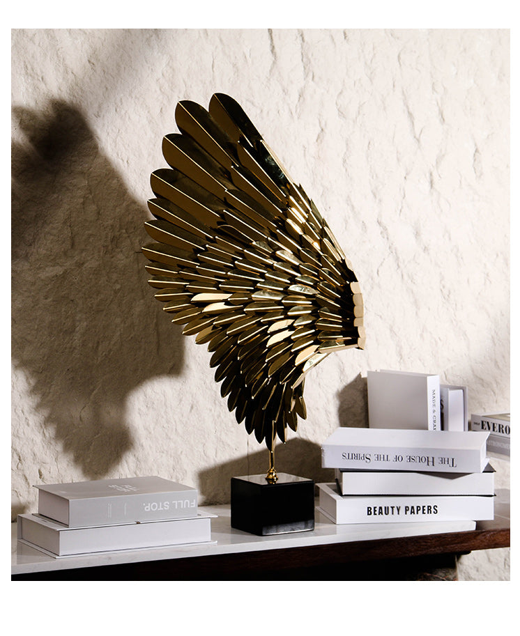 桌面雕塑 - Luxury MetalMarble Home Decor & Artistic Piece