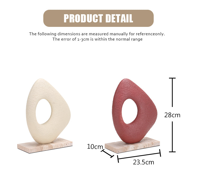 Luxury Resin & Marble Decorative Sculpture - Designer Artisan Edition - 12