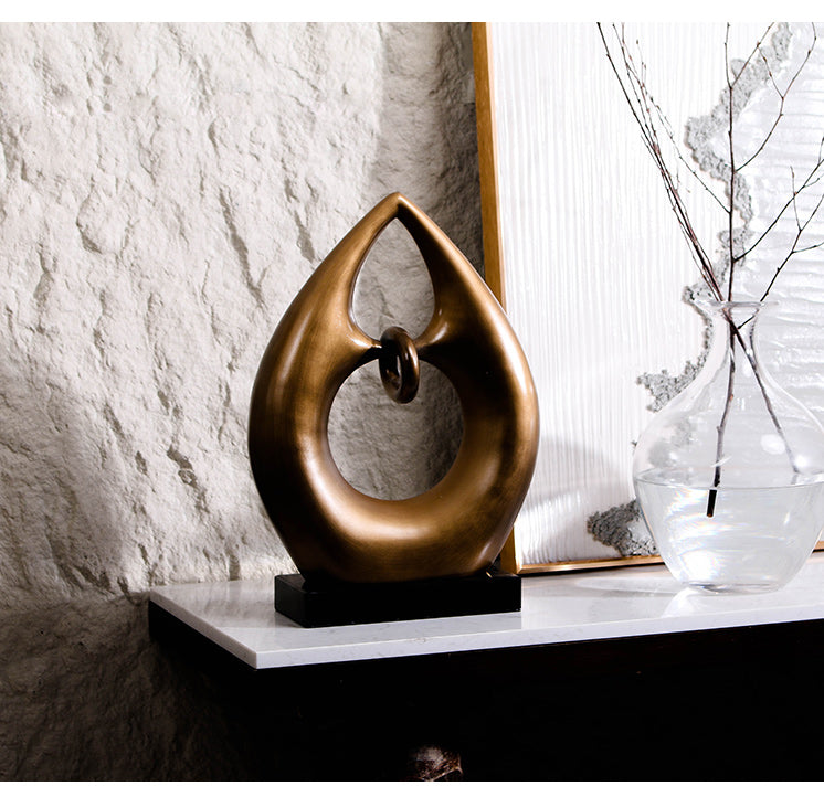 Luxury Resin & Marble Decorative Sculpture - Designer Artisan Edition - 10